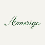 Green 'Amerigo' logo on a white background
